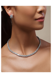 Emerald Cut Riviére Necklace