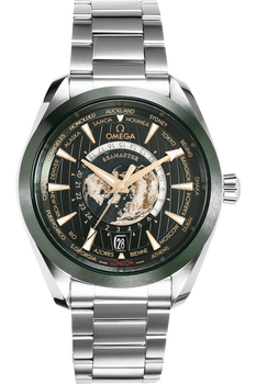 Aqua Terra Co-Axial GMT Worldtimer Stainless Steel Automatic