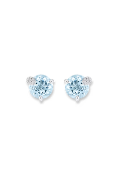 Peekaboo Aquamarine Studs
