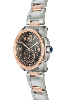 Calibre de Cartier Rose Gold and Stainless Steel Automatic