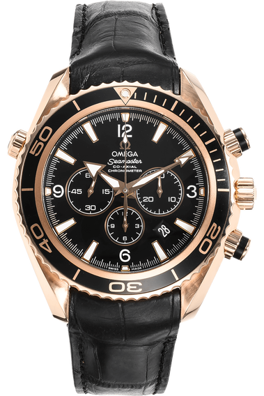 Omega seamaster planet ocean rose gold clearance