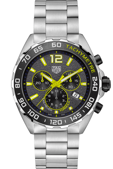 Formula 1 Quartz Mens Grey Steel Chronograph