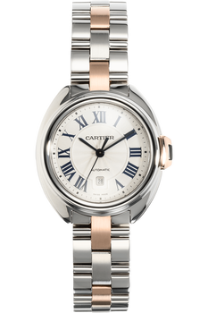 Cle de Cartier Rose Gold and Stainless Steel Automatic
