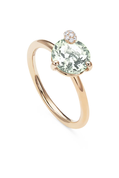Peekaboo Prasiolite Ring