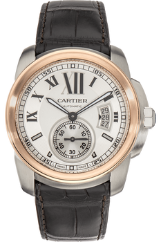 Calibre de Cartier Rose Gold and Stainless Steel Automatic
