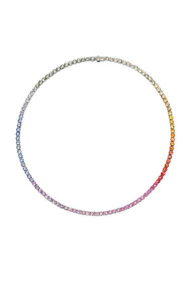 Pastello Rainbow Riviere Necklace