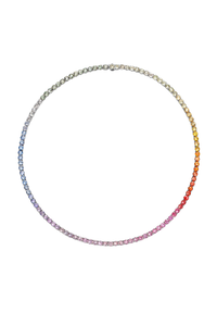 Pastello Rainbow Riviere Necklace