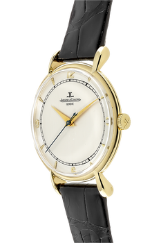 Round Circa 1950s Yellow Gold Manual