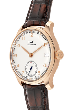 Portuguese Hand Wound Eight Days Rose Gold Manual