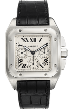 Santos 100 Chronograph Stainless Steel Automatic