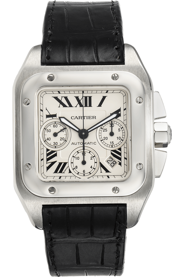 Santos 100 Chronograph Stainless Steel Automatic