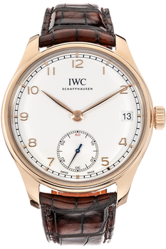Portuguese Hand Wound Eight Days Rose Gold Manual