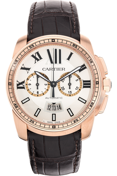 Calibre de Cartier Chronograph Rose Gold Automatic