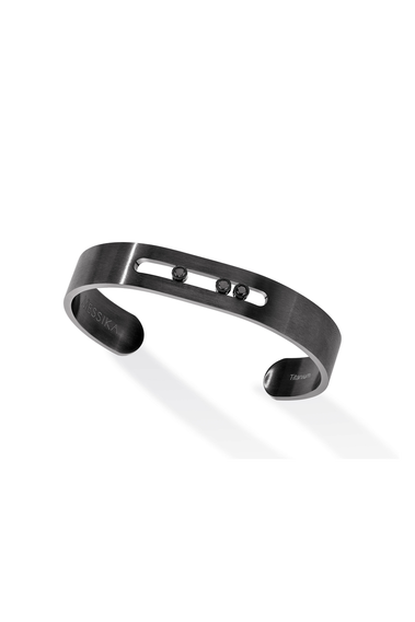 Move Titanium Bangle Black Size L