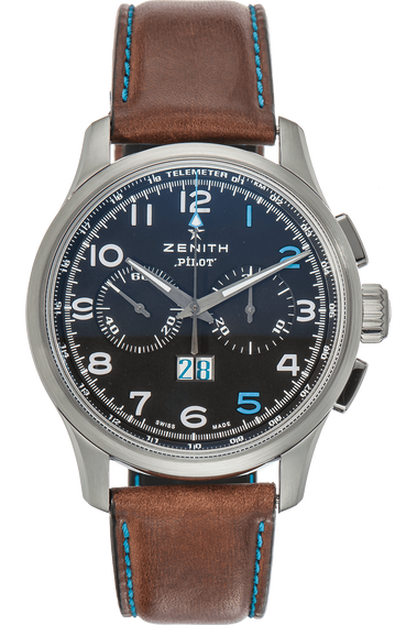 Pre Owned Zenith Pilot El Primero Big Date FS Richard Special Edition Stainless Steel Automatic