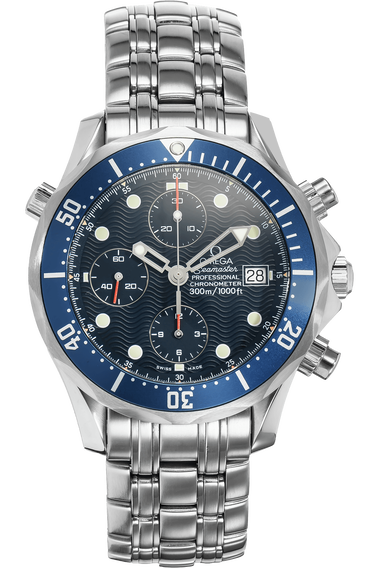 Pre Owned Omega Seamaster Diver Chronograph Stainless Steel Automatic