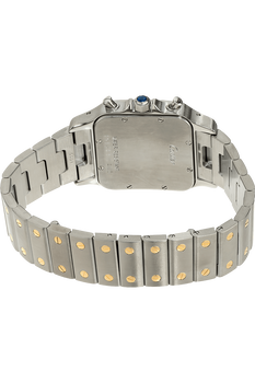 Santos Galbee Chronograph Yellow Gold and Stainless Steel Quartz