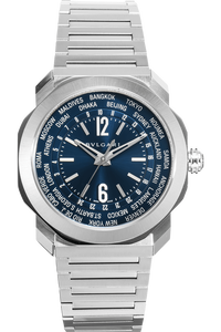 Octo Roma World Time Stainless Steel Automatic
