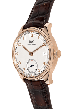 Portuguese Hand Wound Eight Days Rose Gold Manual