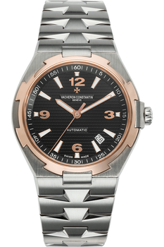 Overseas Rose Gold and Stainless Steel Automatic