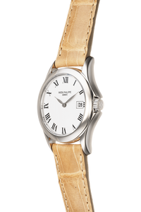 Calatrava Reference 4906 White Gold Quartz