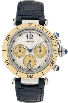 Pasha Chronograph Yellow Gold and Stainless Steel Quartz