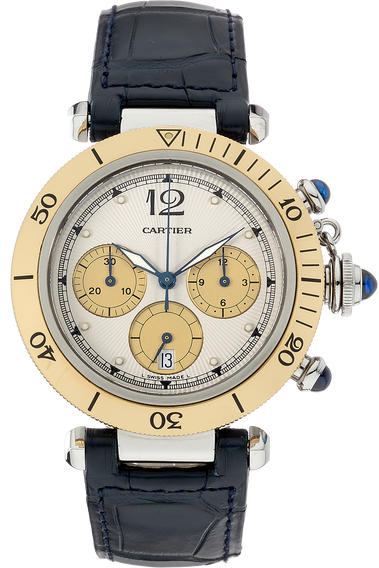 Pasha Chronograph Yellow Gold and Stainless Steel Quartz