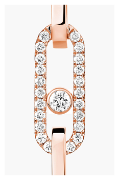 Move Link Transformable Earrings in Pink Gold