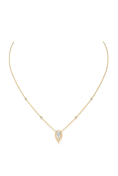 Fiery Pendant 0.25CT in Yellow Gold