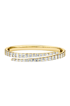 Baguette Diamond Coil Bracelet