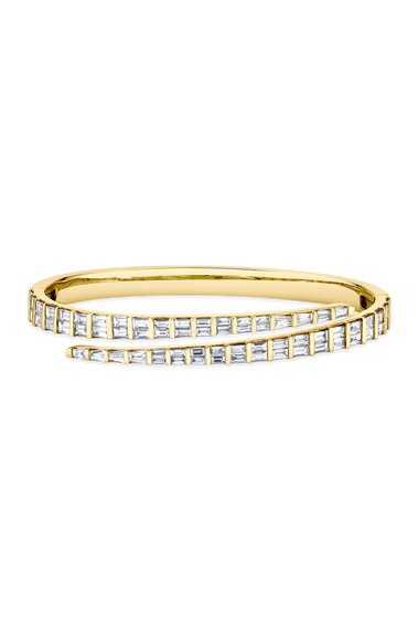 Baguette Diamond Coil Bracelet