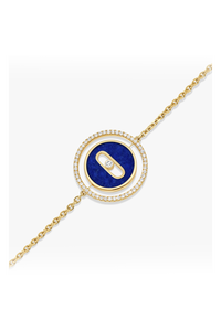 Lucky Move Lapis Lazuli SM Bracelet in Yellow Gold