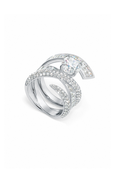 Inner Fire Diamond Ring 18K White Gold Bucherer Fine Jewellery