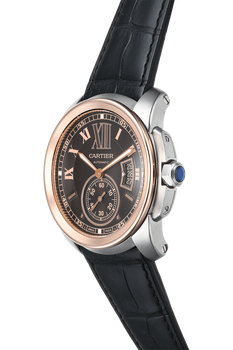 Calibre de Cartier Rose Gold and Stainless Steel Automatic