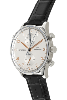 Pre Owned IWC Schaffhausen Portuguese Rattrapante Chronograph Stainless Steel Automatic