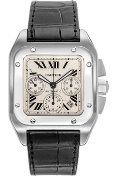 Santos 100 Chronograph Stainless Steel Automatic