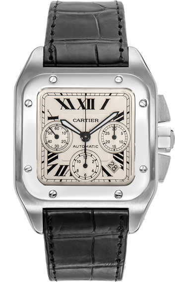 Santos 100 Chronograph Stainless Steel Automatic