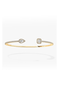 My Twin Skinny Bangle in Yellow Gold Size M