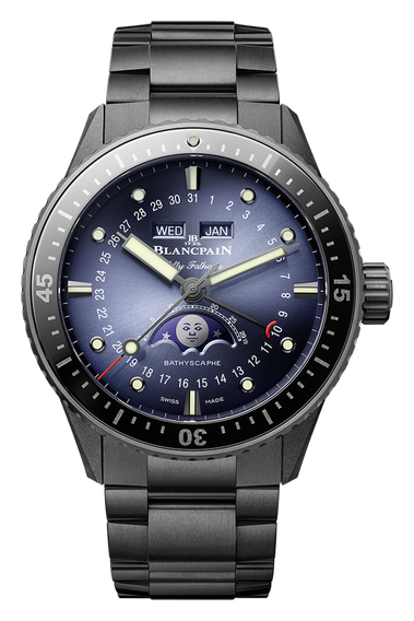 Fifty Fathoms Bathyscaphe Quanti&egrave;me Complet Phases de Lune