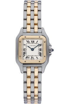 Panth&egrave;re Yellow Gold and Stainless Steel Quartz