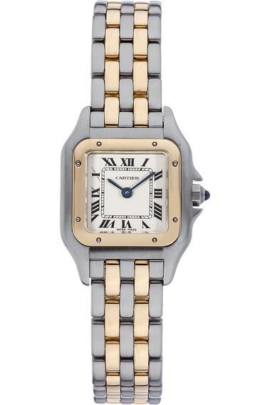 Panth&egrave;re Yellow Gold and Stainless Steel Quartz