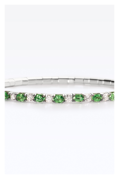 Classics Tsavorite and Diamond Stretchy Bracelet