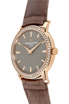 Patrimony Traditionnelle Lady Rose Gold Quartz