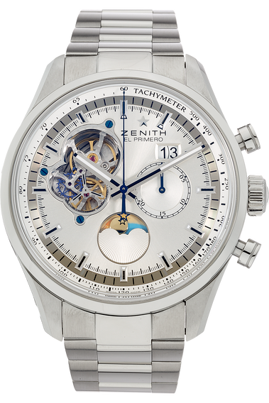 El Primero Chronomaster Open Grande Date Moonphase Stainless Steel Automatic