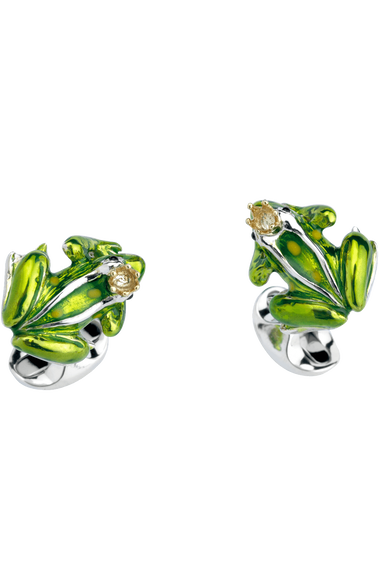 Frog with Crown Cufflinks
