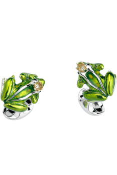 Frog with Crown Cufflinks