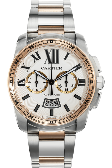 Calibre Chronograph Rose Gold and Stainless Steel Automatic