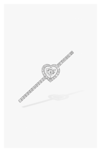 Joy Cœur Single Earring in White Gold