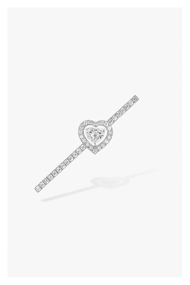 Joy C&oelig;ur Single Earring in White Gold