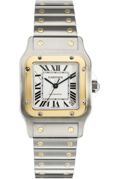Santos Galbee Yellow Gold and Stainless Steel Automatic